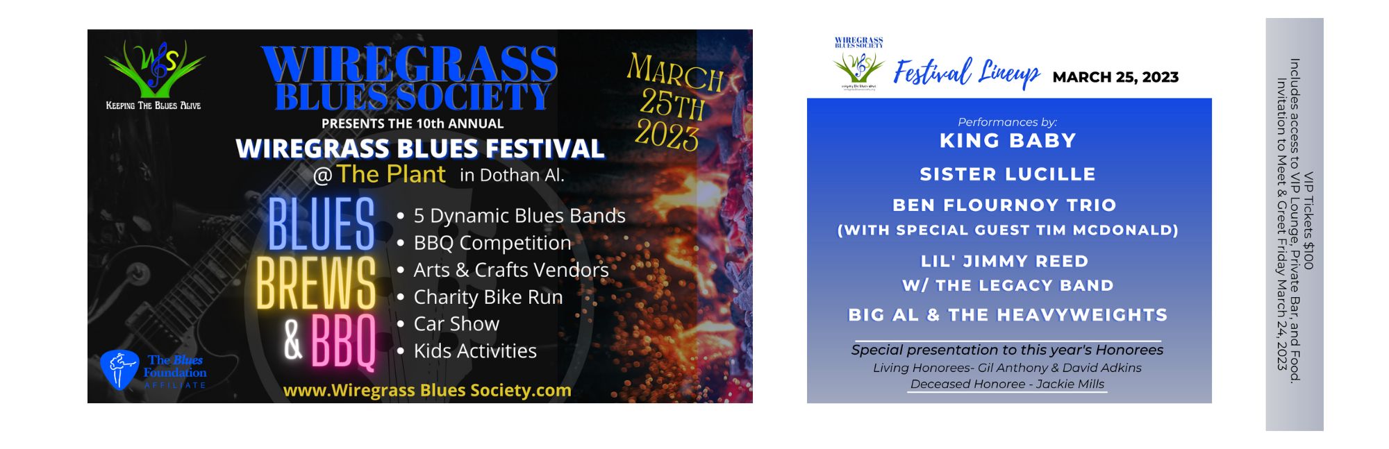 2023 Wiregrass Blues Fest - VIP Admission